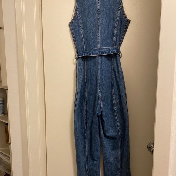 Madewell Belted Denim Jumpsuit, Size XS - Picture 2 of 2